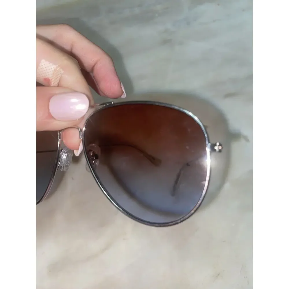 Robin Ruth Aguya Aviator Sunglasses pink blue